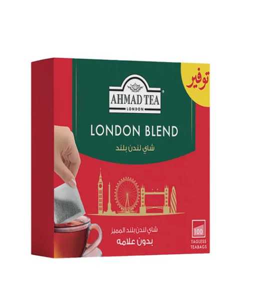 شاي احمد تي 100 فتلة لندن